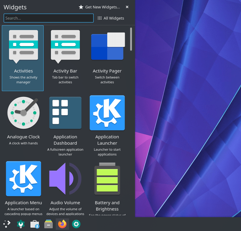 Kde Neon 小工具